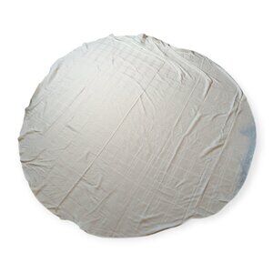 Large Round White Table Cloth 85" x 89"